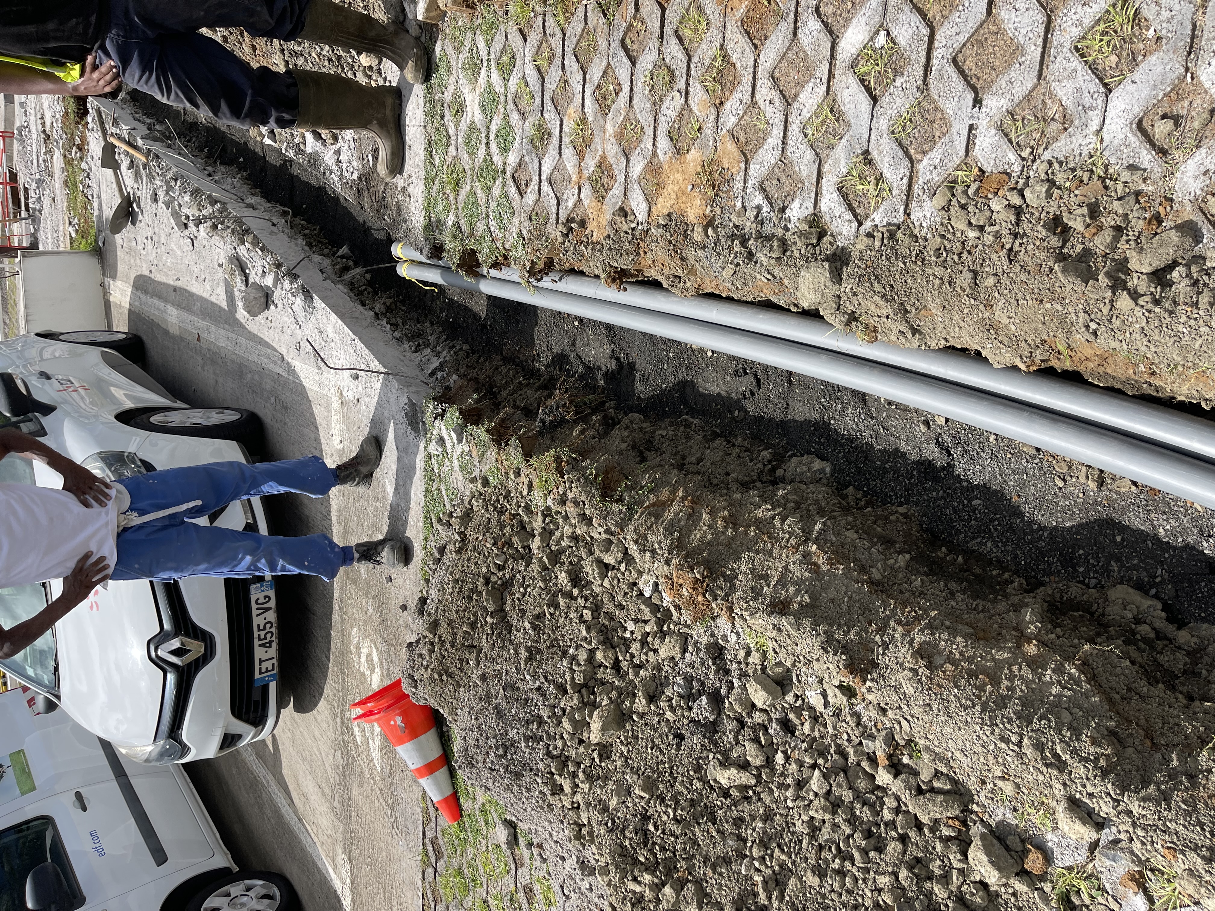 Fibre optique - déploiement réseau THD Martinique