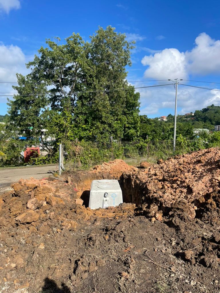 Fosse septique - pose de cuve