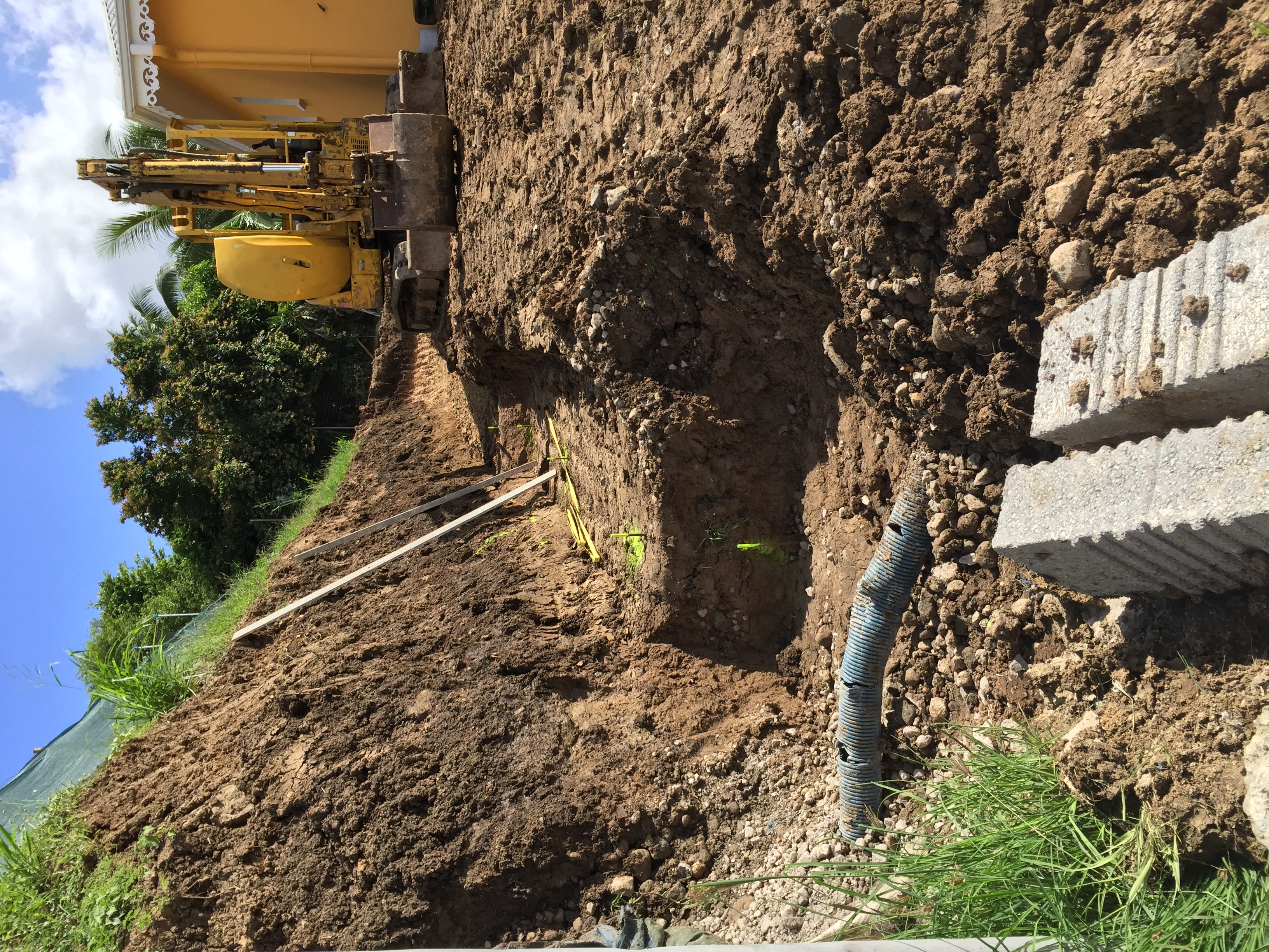 Mur ATALUS - chantier Martinique KESY