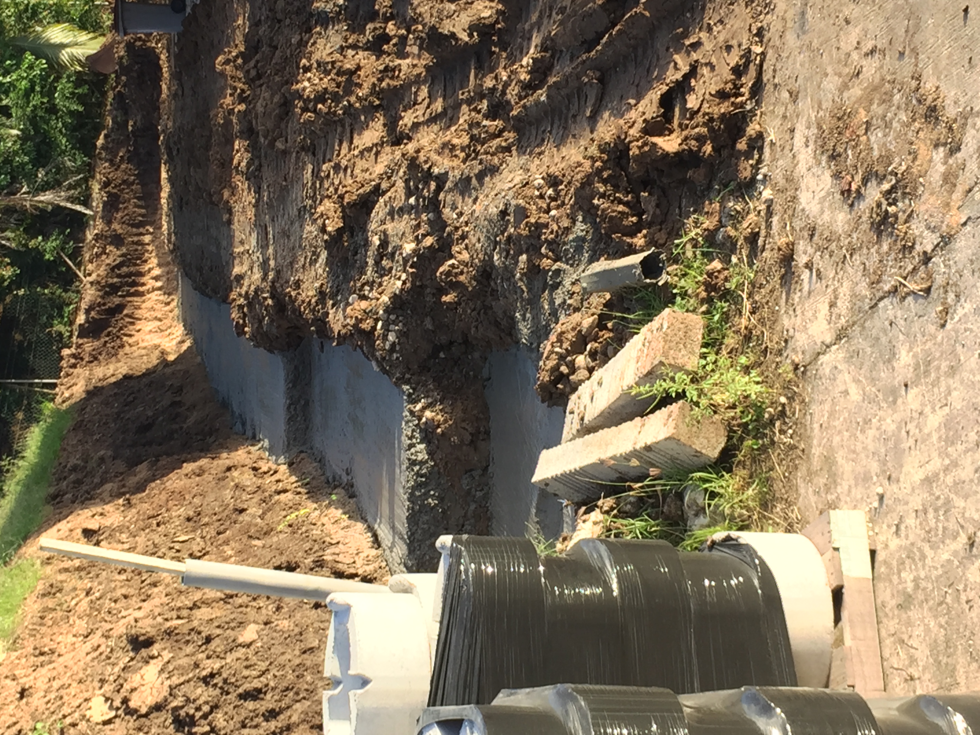 Mur ATALUS - soutènement en béton banché